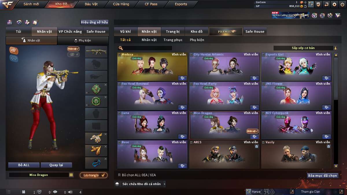 shop acc cf uy tin gia re